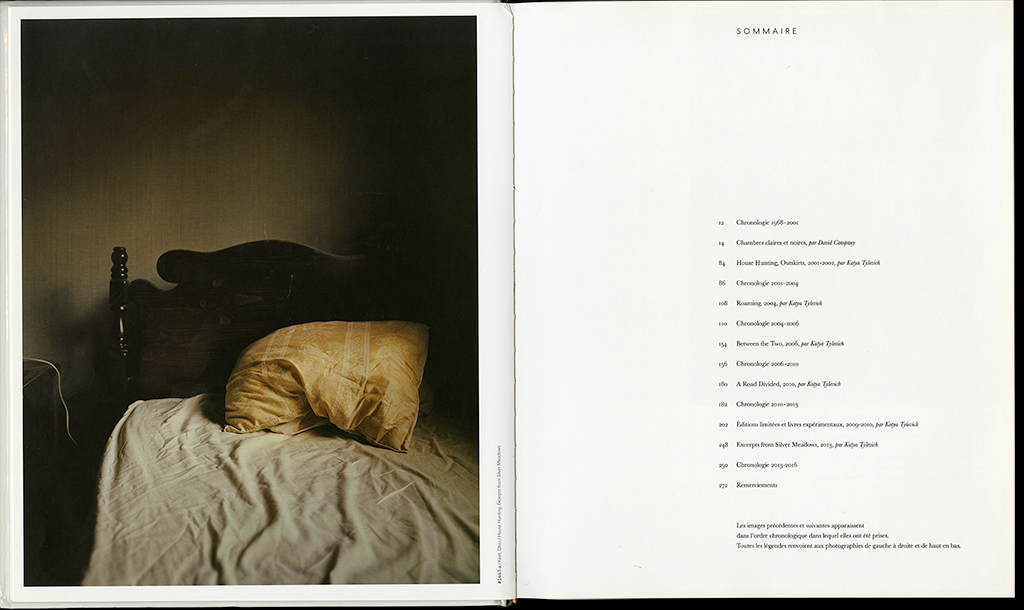 Page du livre Intimate distance de Todd Hido